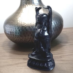 Antique Bronze/ Brass Happy Buddha 7” Sculpture Figurine India Tibetan